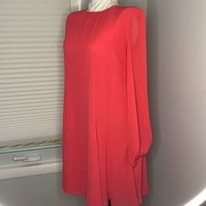 NY&CO hot pink long sleeve dress Size 2